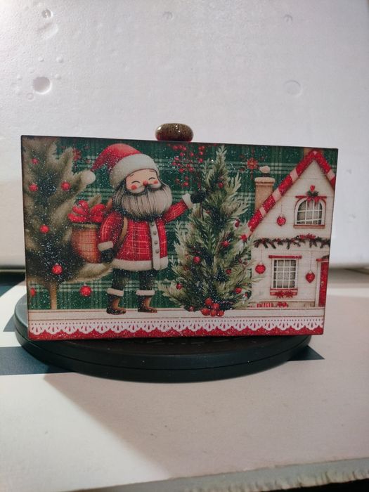 Caixa de madeira Natalícia