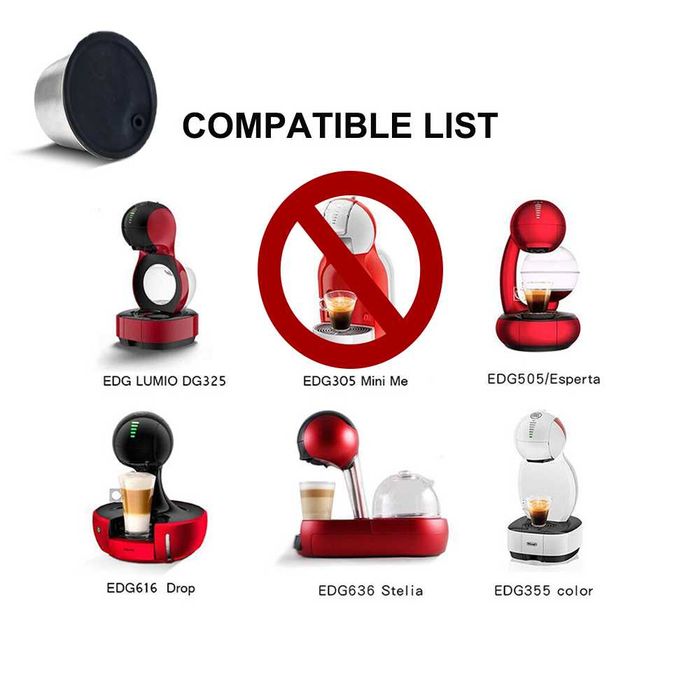 Capsulas Dolce Gusto reutilizáveis em aço inoxidável
