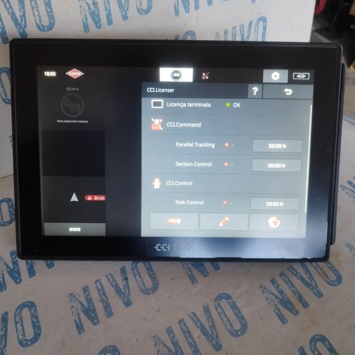 Terminal isobus 12cali CCI 1200 monitor wyswietlacz prasa przyczepa