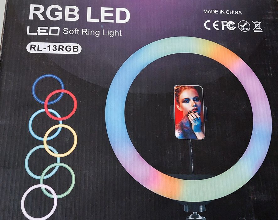 Кольцевая LED лампа для селфи 33 см с USB разъем