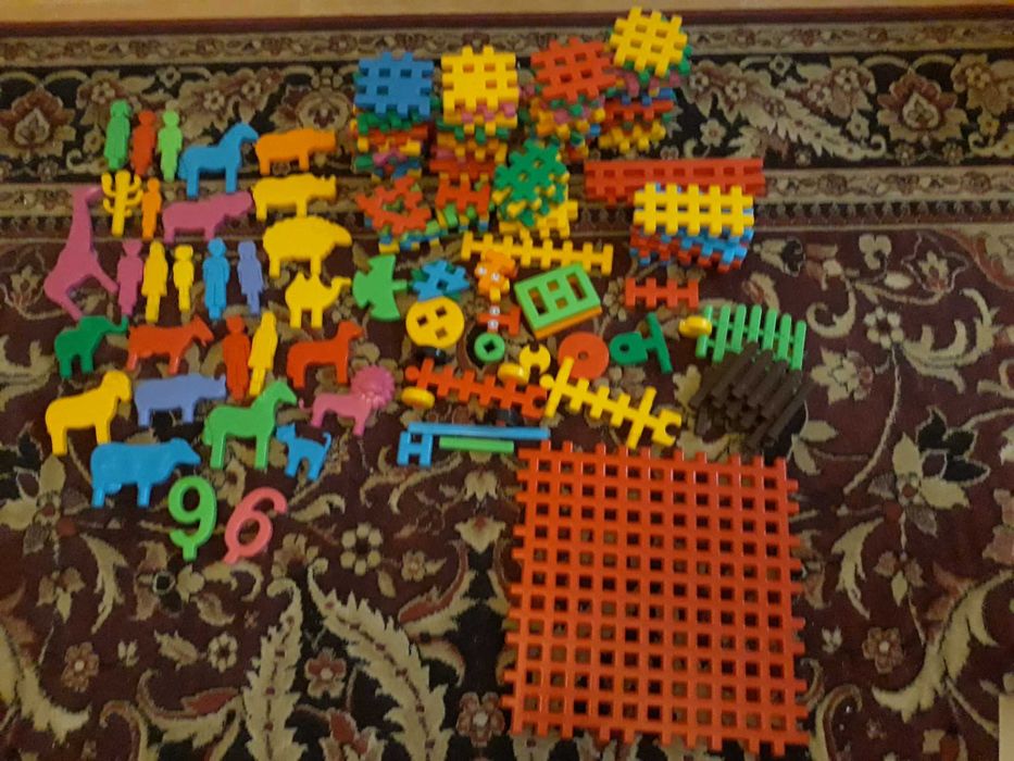 Klocki konstrukcyjne duże wafle