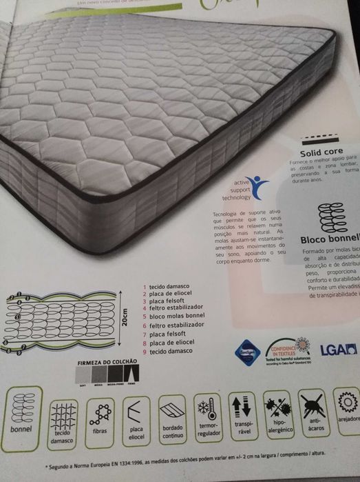 Colchões Casal Ortopédicos, NOVOS