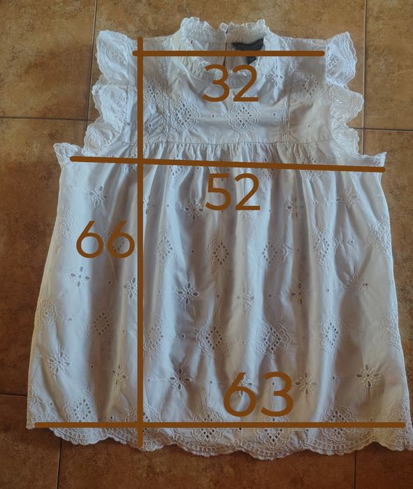 Бавовняна біла блузка з прошвою Dorothy Perkins, розмір EUR 42(L/XL)
