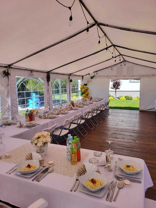 Wynajem Namiotów, podłoga drewniana - namioty na wesela, komunie