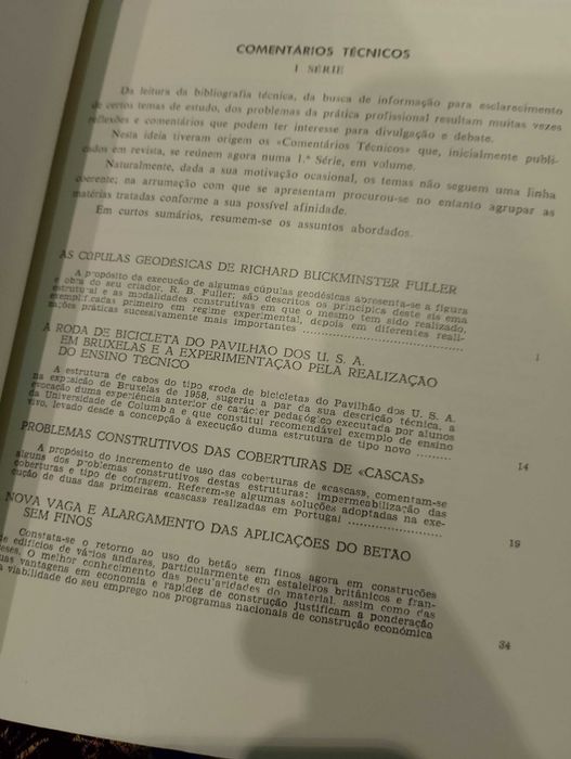 Comentário Técnicos 1962 Ruy José Gomes "Engenharia"