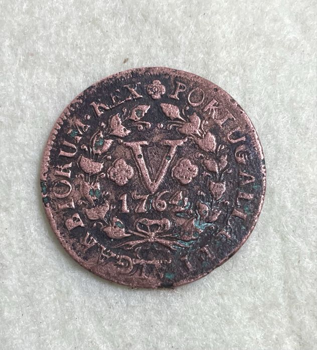 Moeda 5 reis 1764