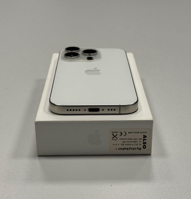 iPhone 15 Pro White Titanium 128GB | 87% kondycji