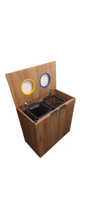 Kosz na śmieci 2x120 litrów