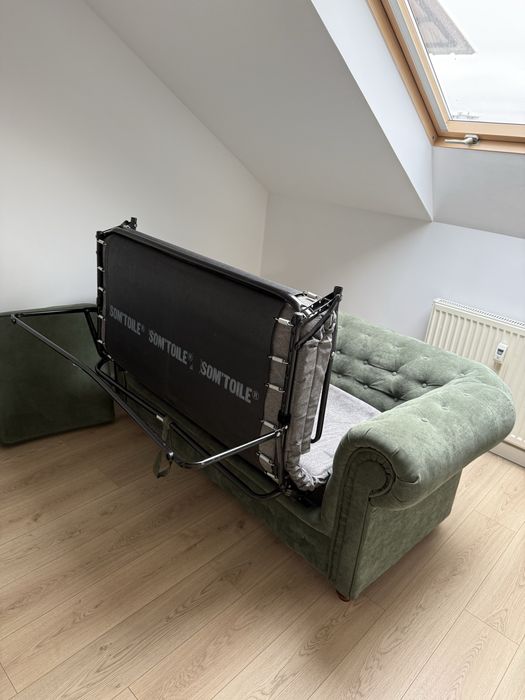 Sofa Chesterfield z funkcją spania