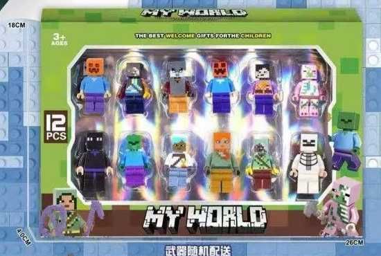 Набір фігурок Майнкрафт Minecraft 12 шт фігурки за грою Minecraft