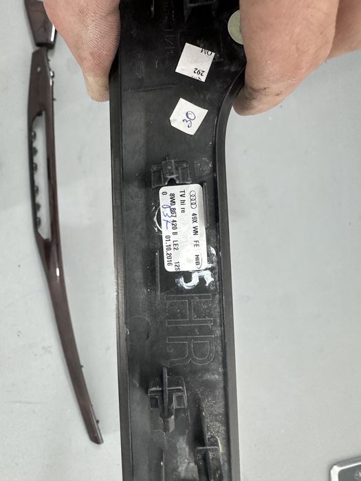 Декоративні накладки в салон Audi a4 b9 2017-2024