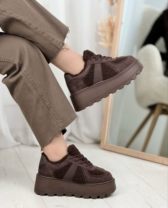 Женские замшевые угги лоферы автоледи