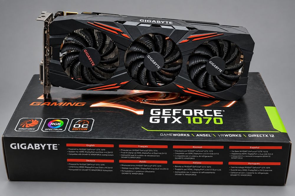 Видеокарта Gigabyte NVIDIA GTX 1070 8Gb