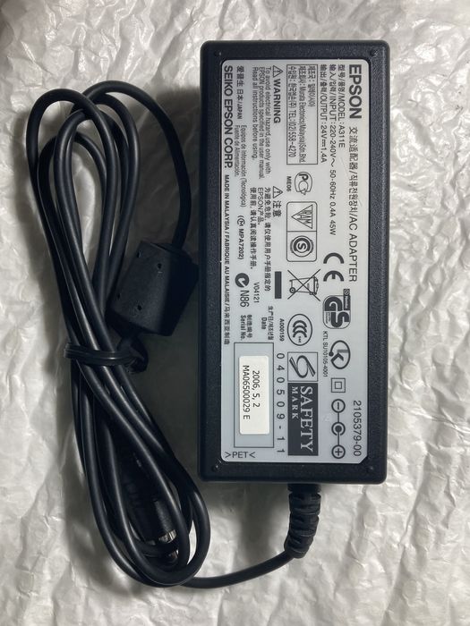 Оригинальный блок питания epson a311e 24v 1,4a 45в