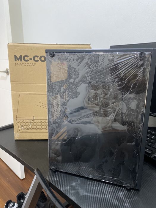 mc-core caixa gaming ultra compacta + 2 ventoinhas rbg!!