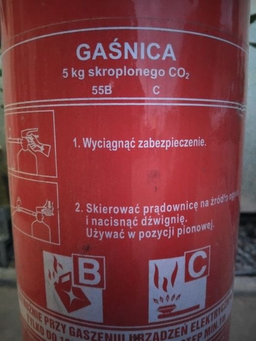 Gaśnica śniegowa CO2 5kg pełna