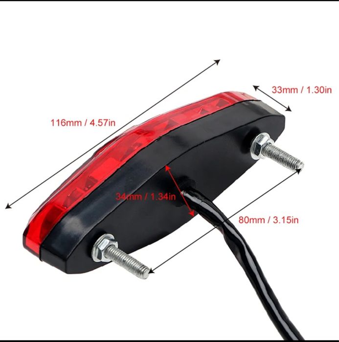 Suzuki Ltz 400 Ltr 450 Kawasaki kfx Lampa Tył Led Tylna Dymiona Jasna