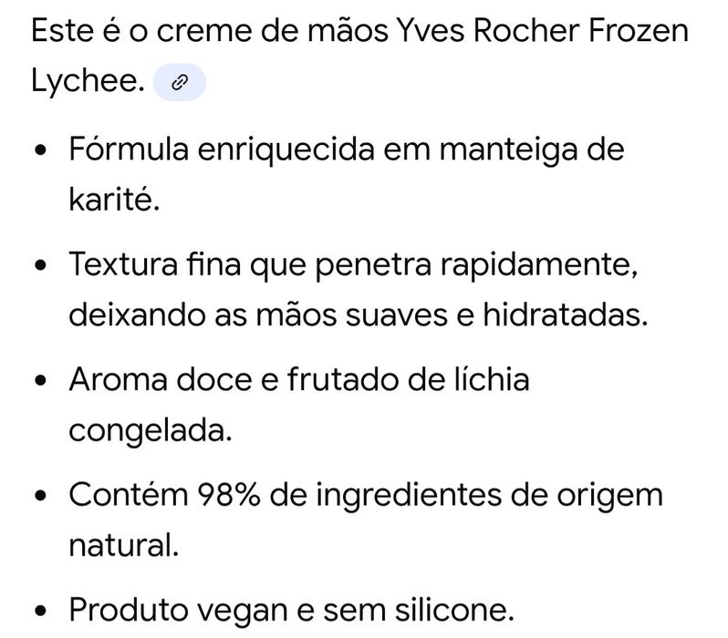 Creme de Mãos Lichia Gelada Yves Rocher