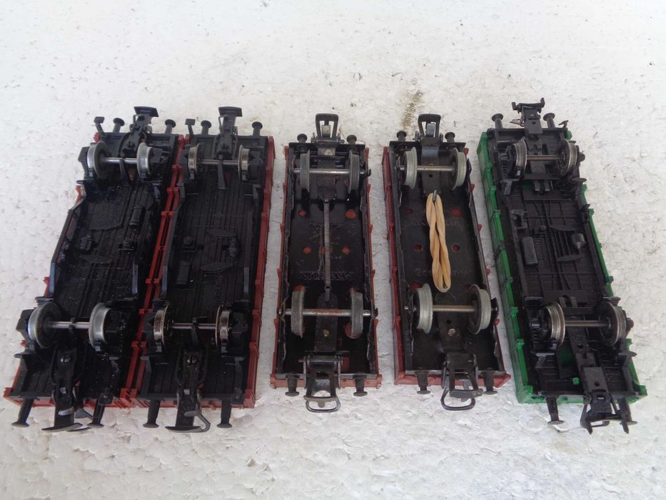 1:87 Marklin Lote de 5 vagões caixa aberta comboio
