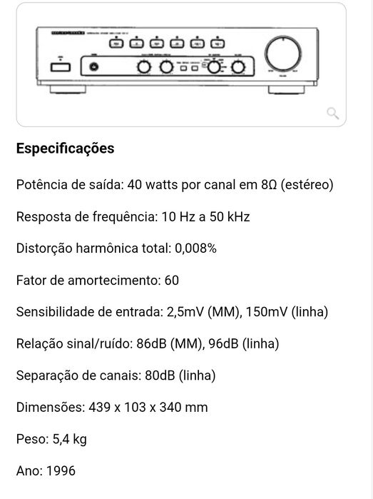 Amplificador marantz PM 47