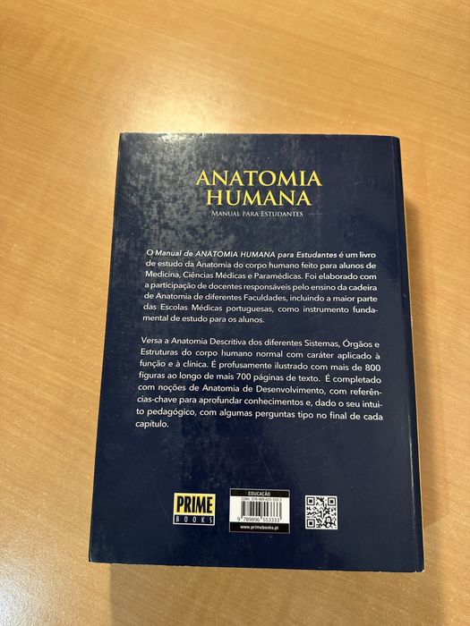 Livro de Anatomia Humana-Manual para estudantes FMUL
