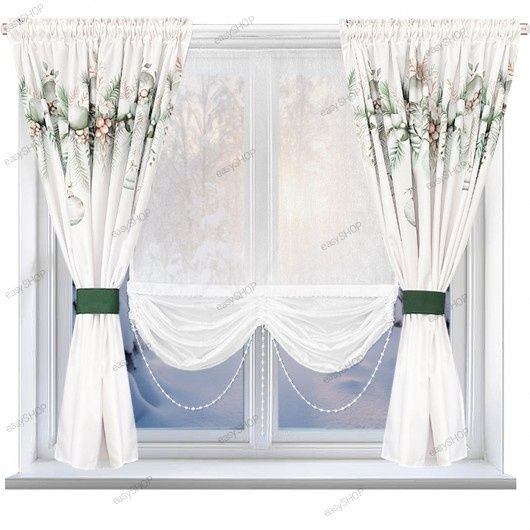 ‼️ SUPER CENA ‼️ Zimowy komplet do okna z roletą