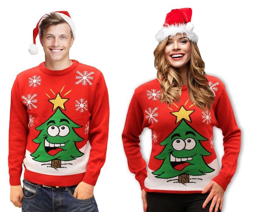 Sweter Świąteczny Choinka, rozmiar S