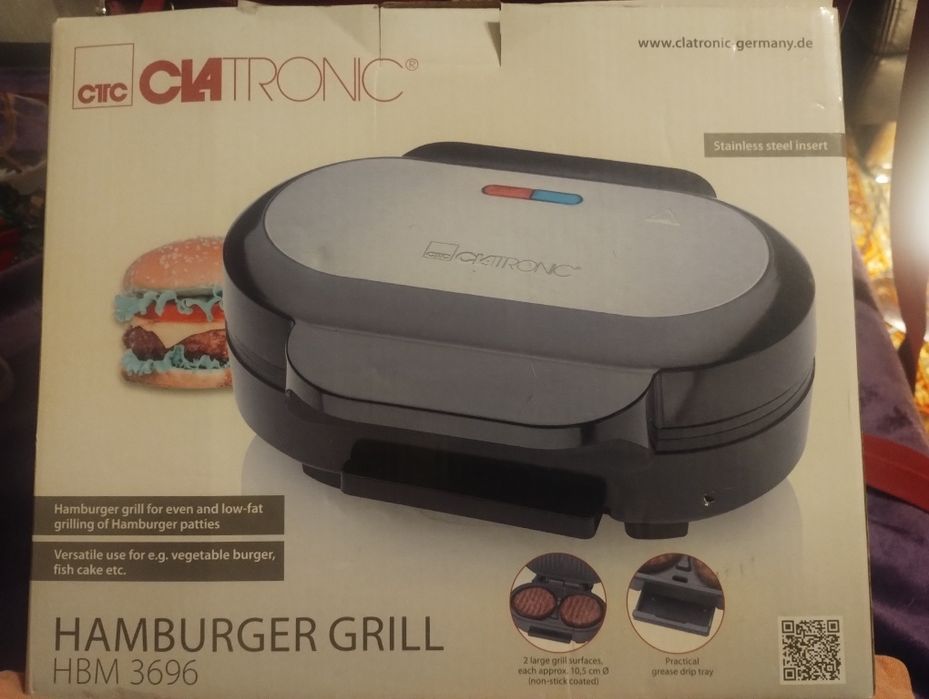 Гриль для Гамбургерів CLATRONIC HBM 3696 Німеччина