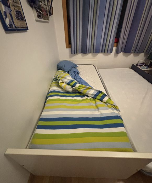 Cama de solteiro com gavetão