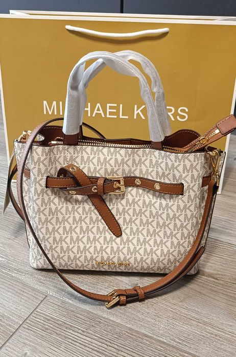 Сумка Michael Kors emilia молочна