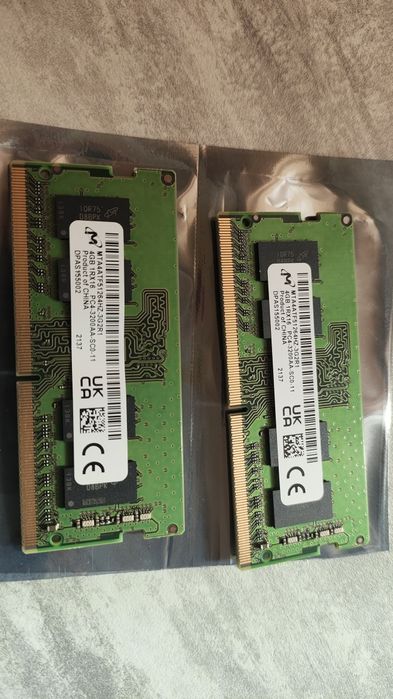 ОЗУ micron  ddr4 SDRAM 3200 4+4gb
