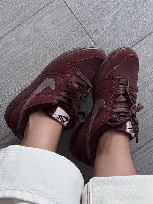 Кросівки Nike Dunk Low Retro PRM Burgundy Crush premium | Кроссовки Найк жіночі