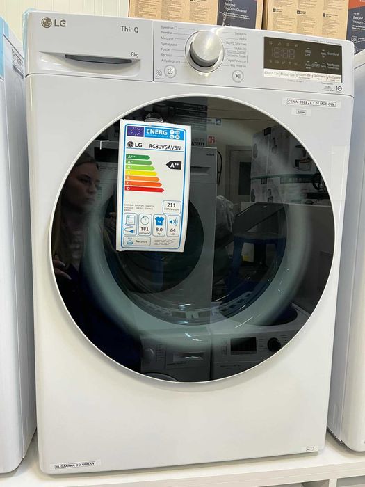 Suszarka LG Pompa Ciepła/ Załadunek 8 kg/ Szybka Dostawa lub Wysyłka!
