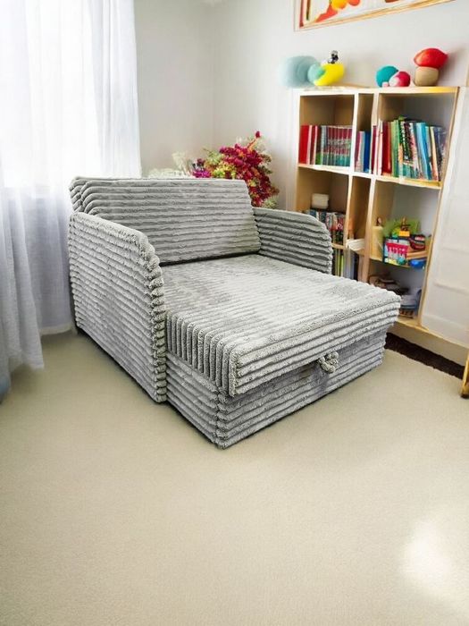 Fotel amerykanka dla dzieci dwie długości spania pojemnik na pościel