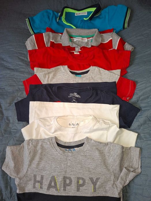 Zestaw t-shirt ów dla chłopca 7szt rozmiar 110 cm
