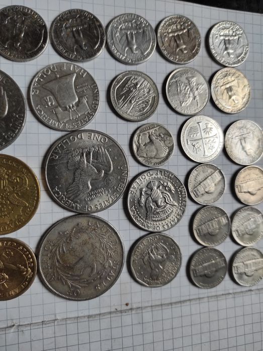 SREBRO monety USA stare