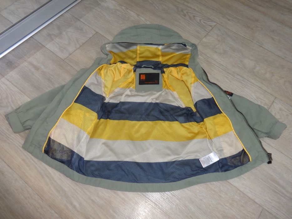 Хаки непродуваемая штормовка ветровка куртка на мальчика 2 3 92-100