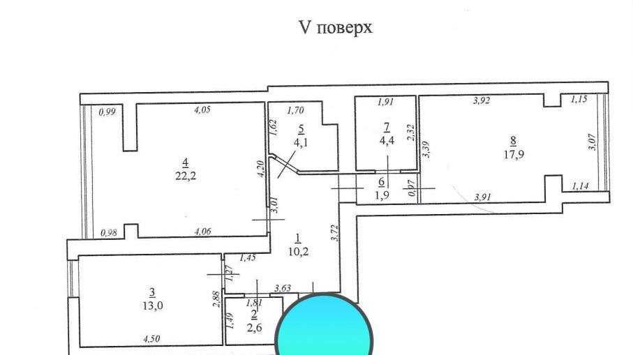 2-комнатная квартира по адресу ул. Бреуса (площадь 76 м²) - Atlanta.ua - фото 7
