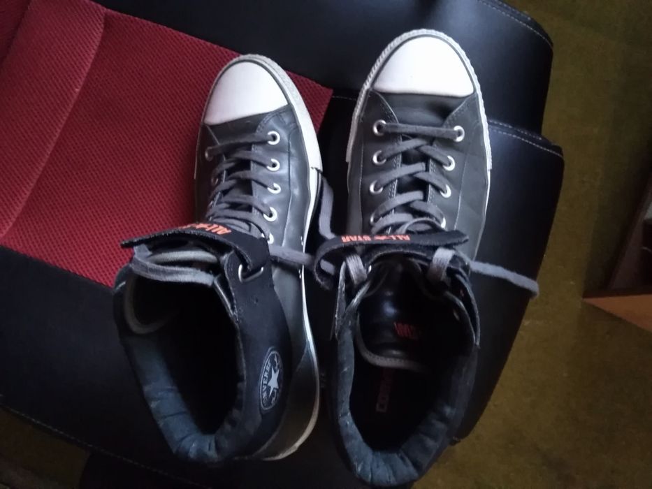 Trampki conversy popiel skora