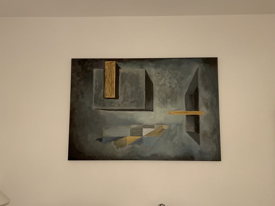 Obraz nowoczesny duży abstrakcja 130x90 cm