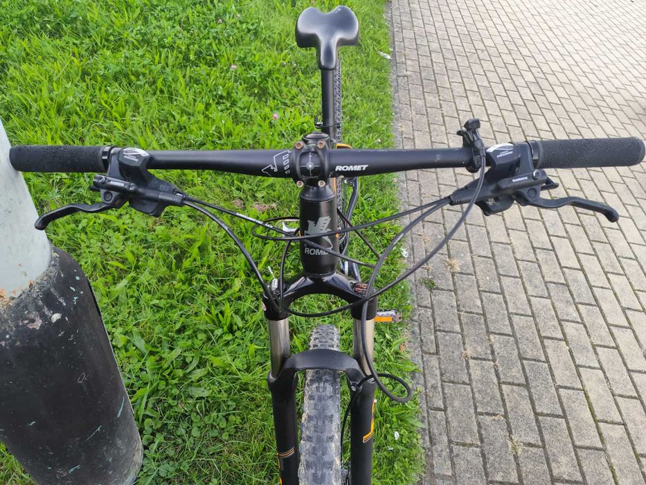 Rower górski MTB Romet mustang m4 2x10 Shimano deore koła 29 okazja!