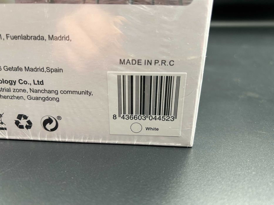 Biały bezprzewodowy wentylator biurkowy USB-C Cichy akumulator 2400mAh