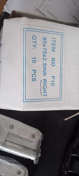 Vendo dobradiças para portas interiores em inox