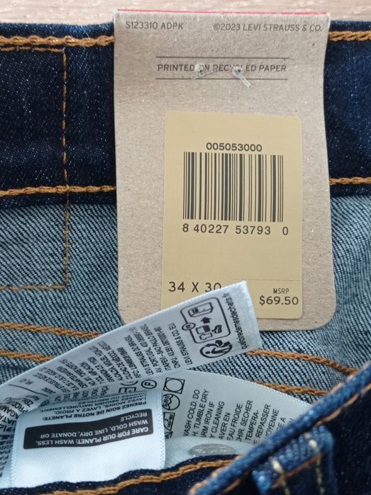 Levis 505 REGULAR STRETCH Nowe Oryginalne W34 L30 Tanio za 1/3 ceny!!!