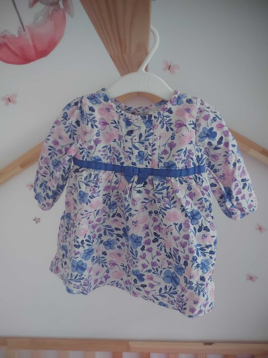 Sukienka w kwiaty 6-12 miesiecy