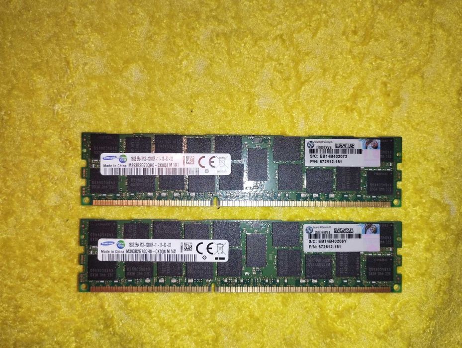 Оперативная память регистровая DDR3 PC3 16 гиг