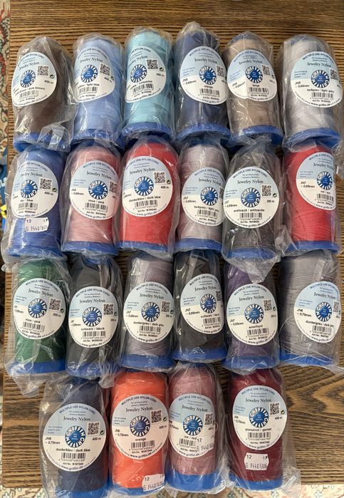 22 carrinhos de linha nylon