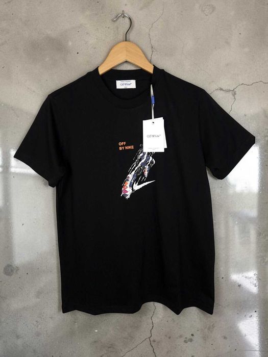 Off White Nike T-shirt Męski Czarny L 3XL