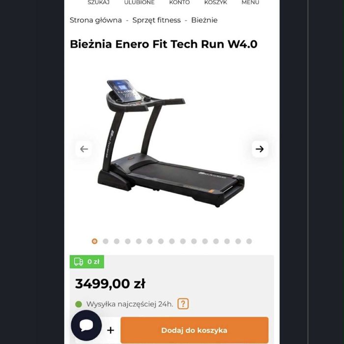 Bieżnia Enero Fit Tech Run W4.0