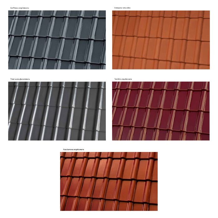 Dachówka ceramiczna Roben Piemont kolor Titan (szary połysk) z Dostawą